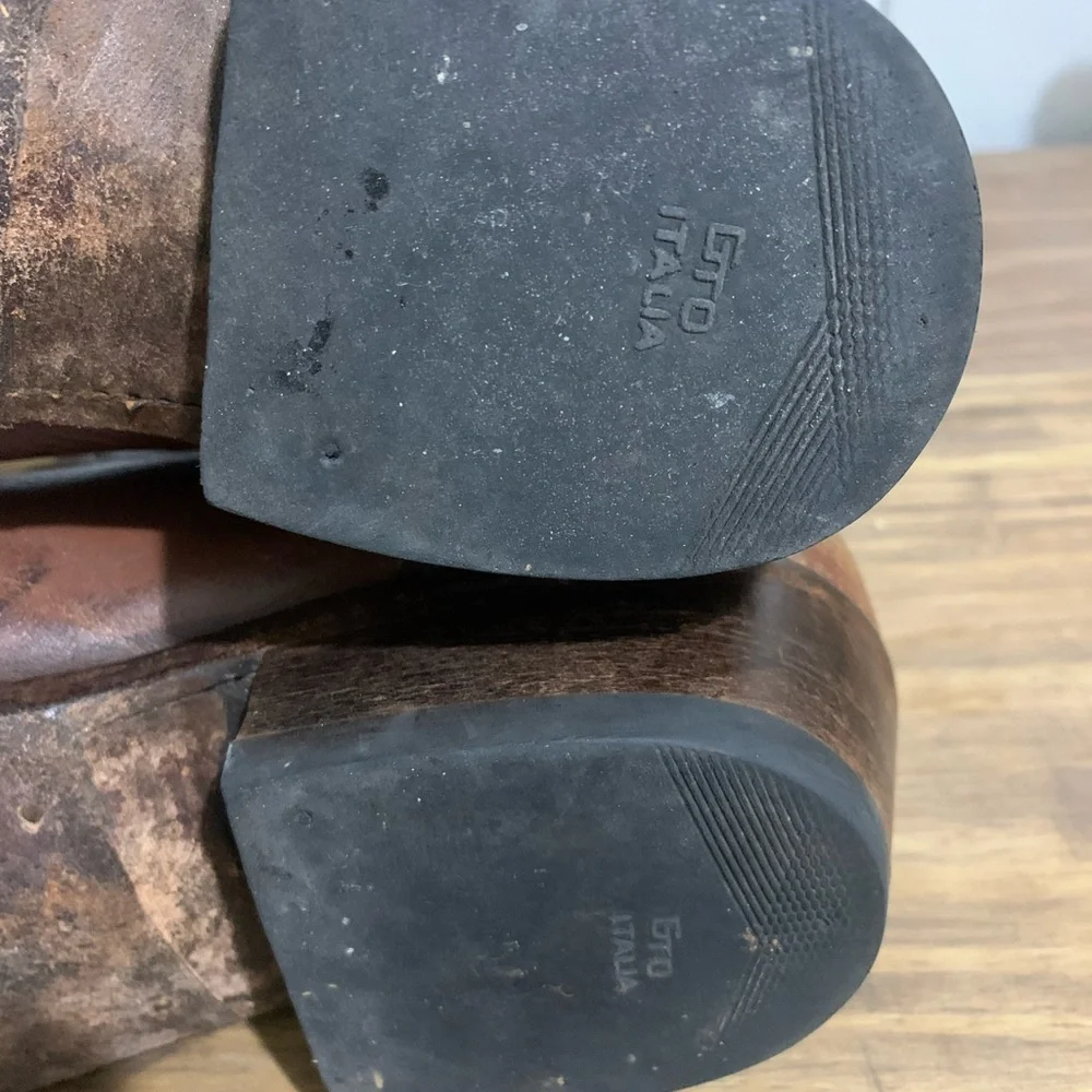 Dan Post Men’s Brown Tan Cowboy Boots (Milwaukee), 11D - Picture 10 of 13